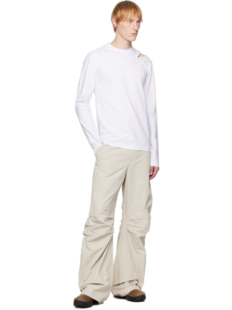 HELIOT EMIL™ White Pleistos Long Sleeve T-shirt outlook