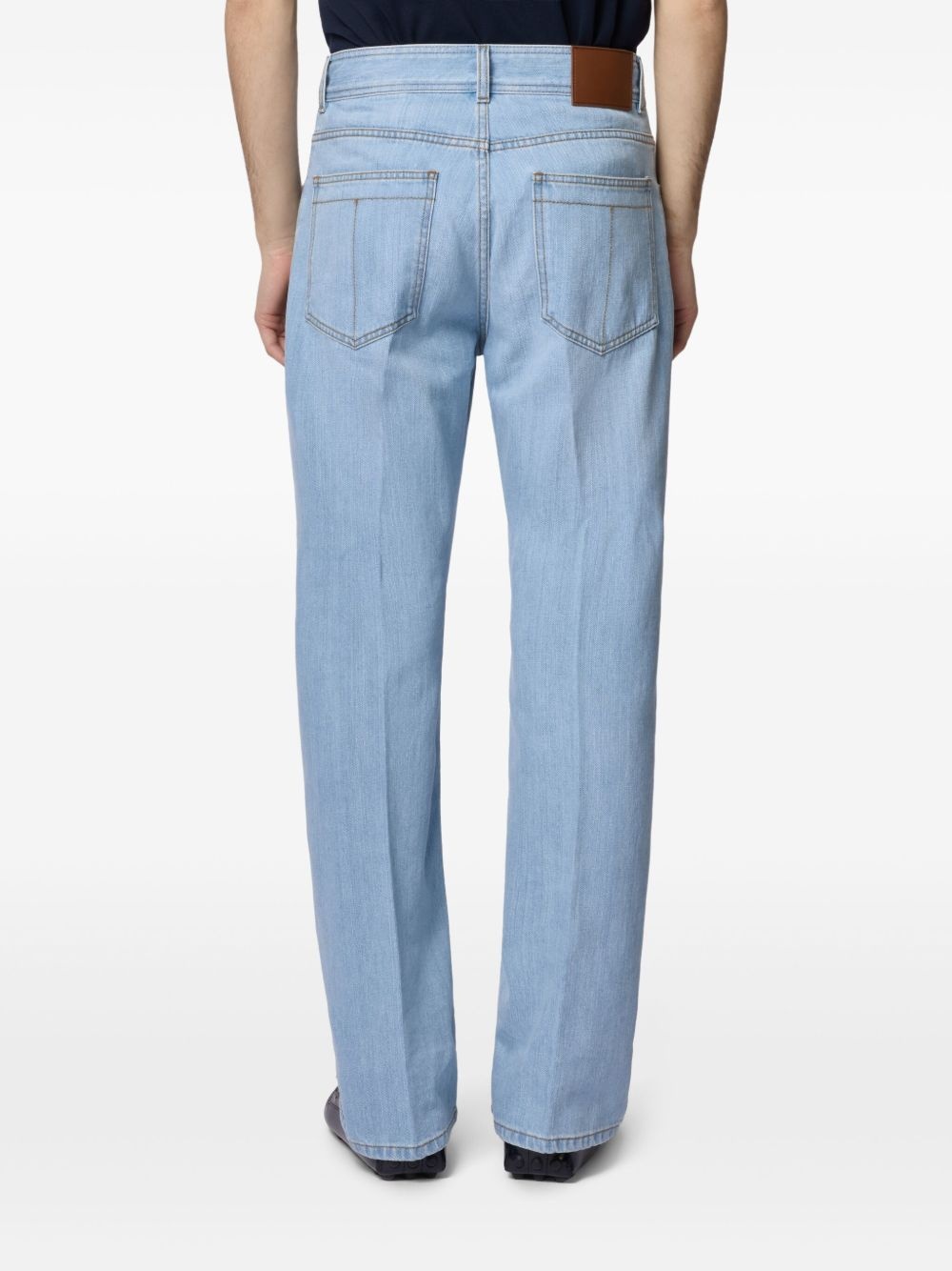 pressed-crease jeans - 4