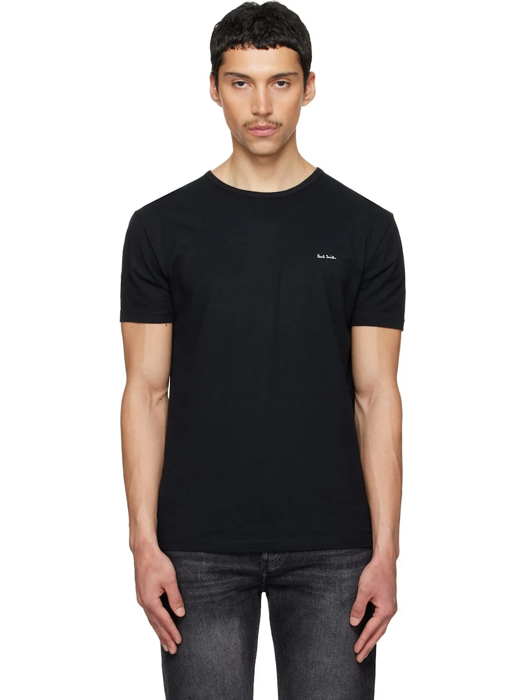 Five-Pack Multicolor Organic Cotton Logo Lounge T-shirts - 1