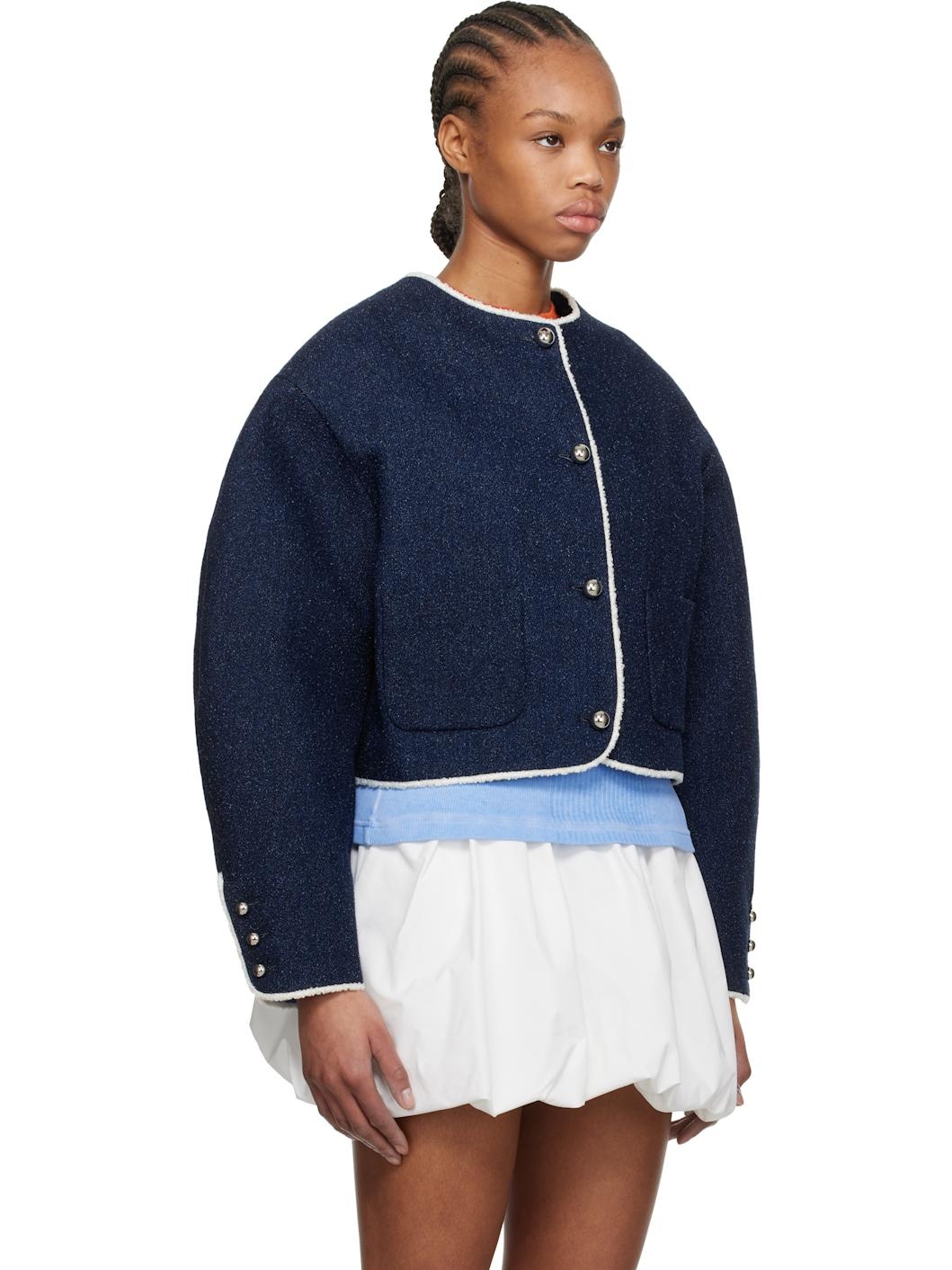Blue Patch Pocket Denim Jacket - 2