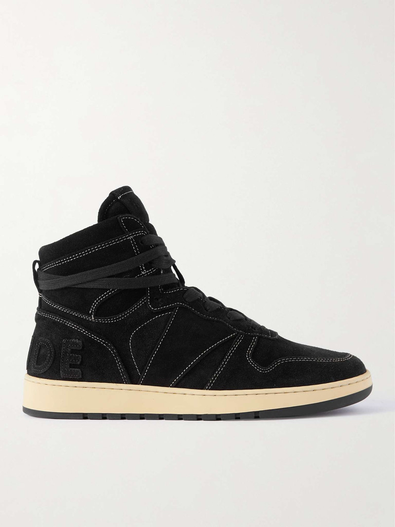 Rhecess Logo-Appliquéd Suede High-Top Sneakers - 1