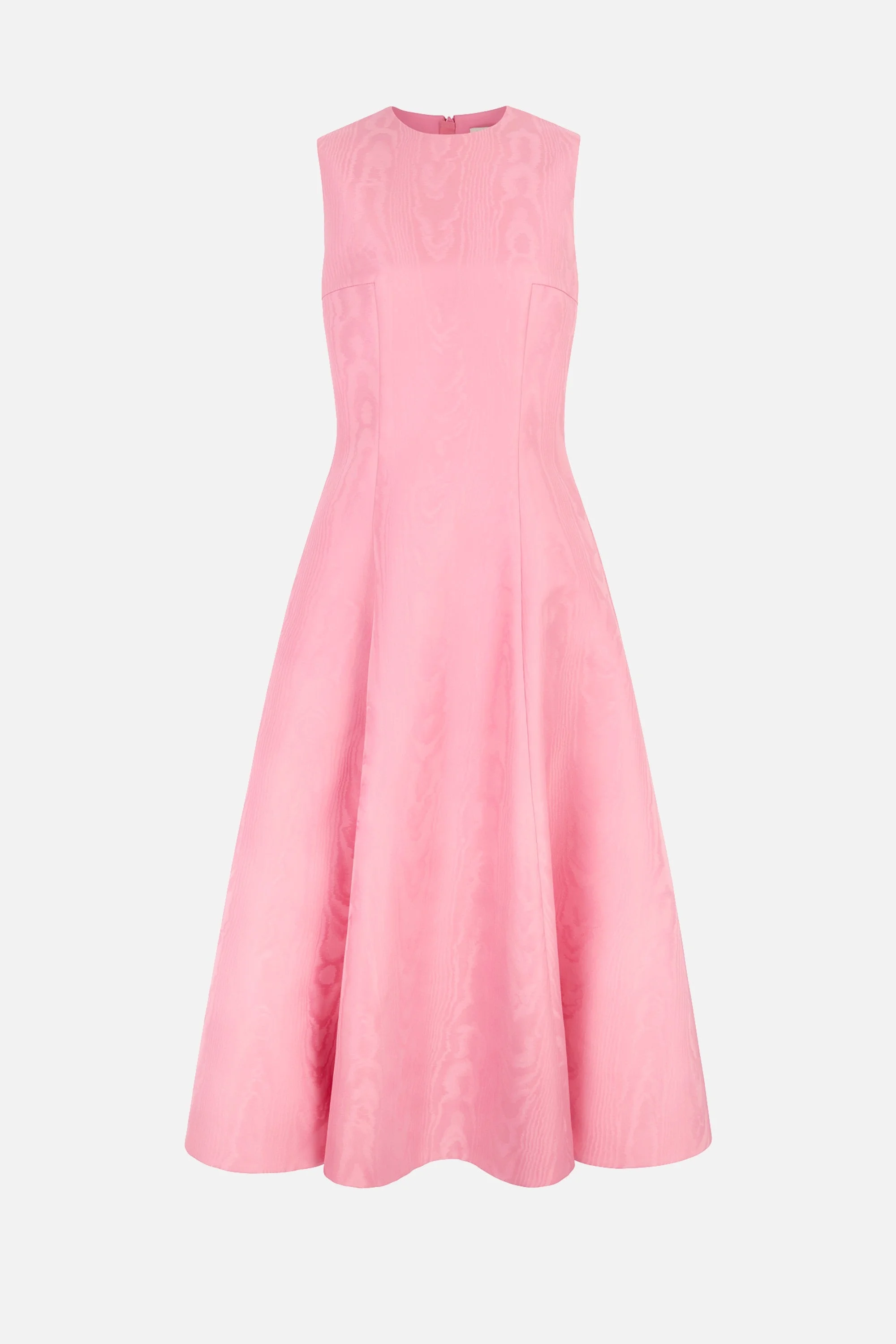 Mara Dress in Pink Moire Mikado - 1