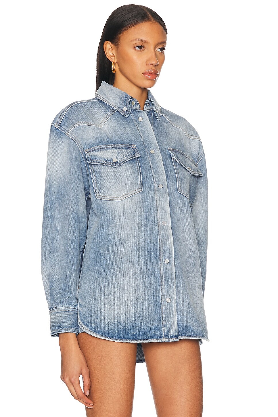 Denim Button Down Top - 2