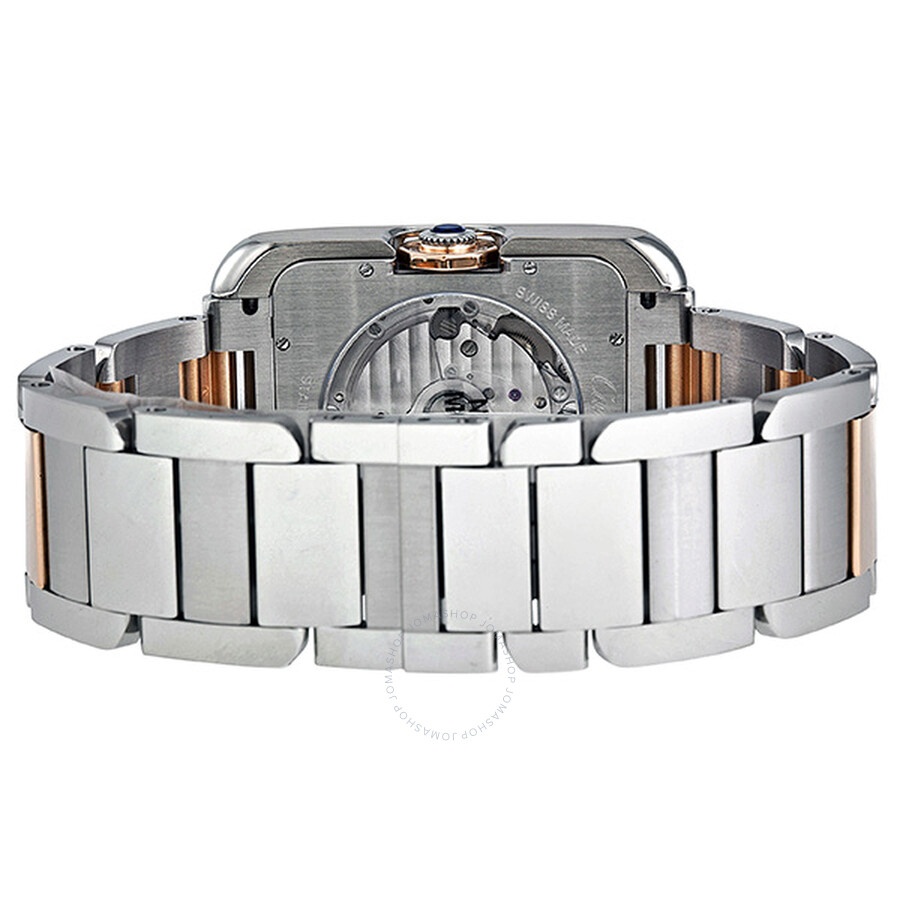 Pre-owned Cartier Tank Anglaise Silver Dial Men's Watch W5310006 - 3