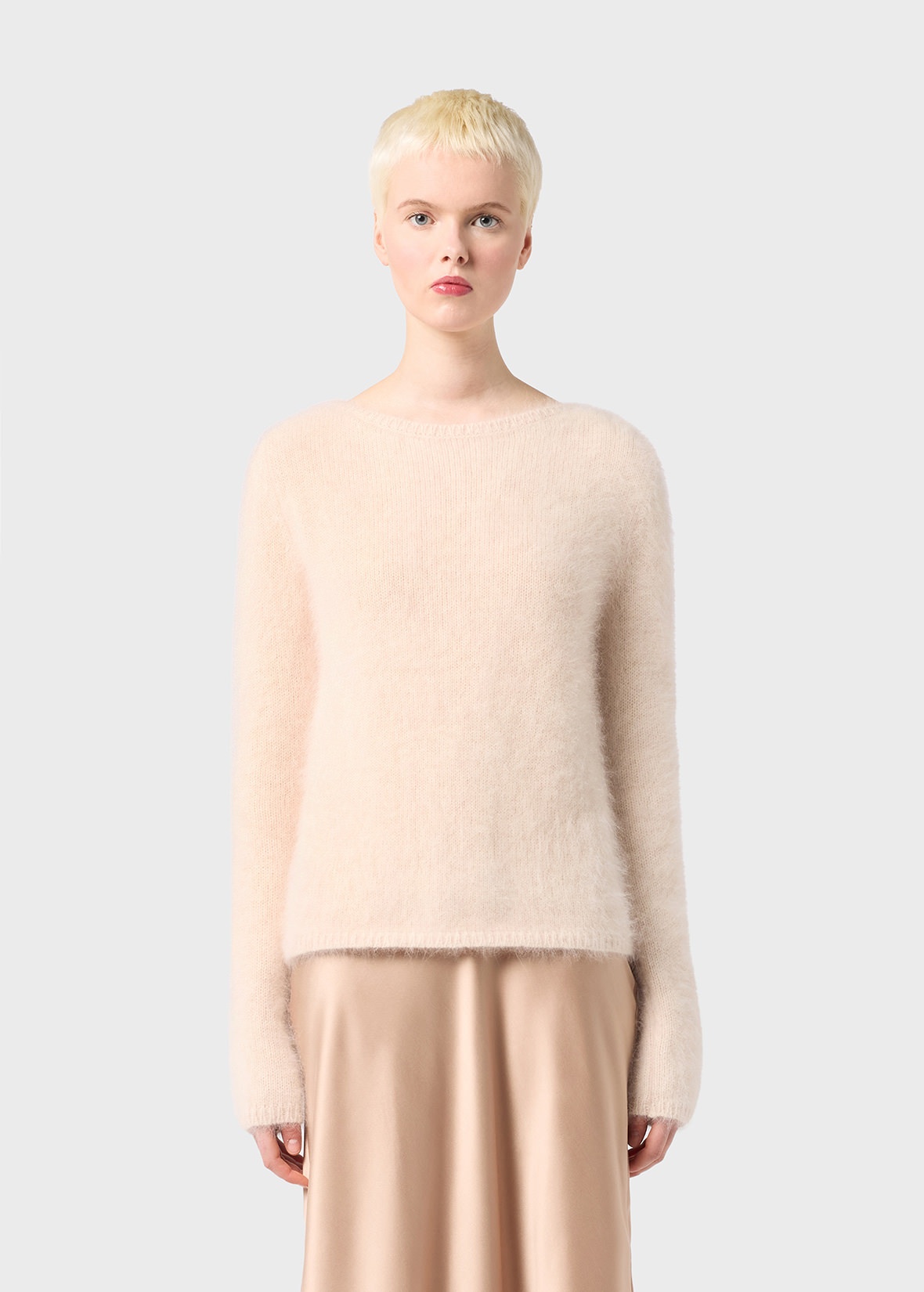 ANGORA SWEATER WITH CUT-OUT BACK DETAILING - 3