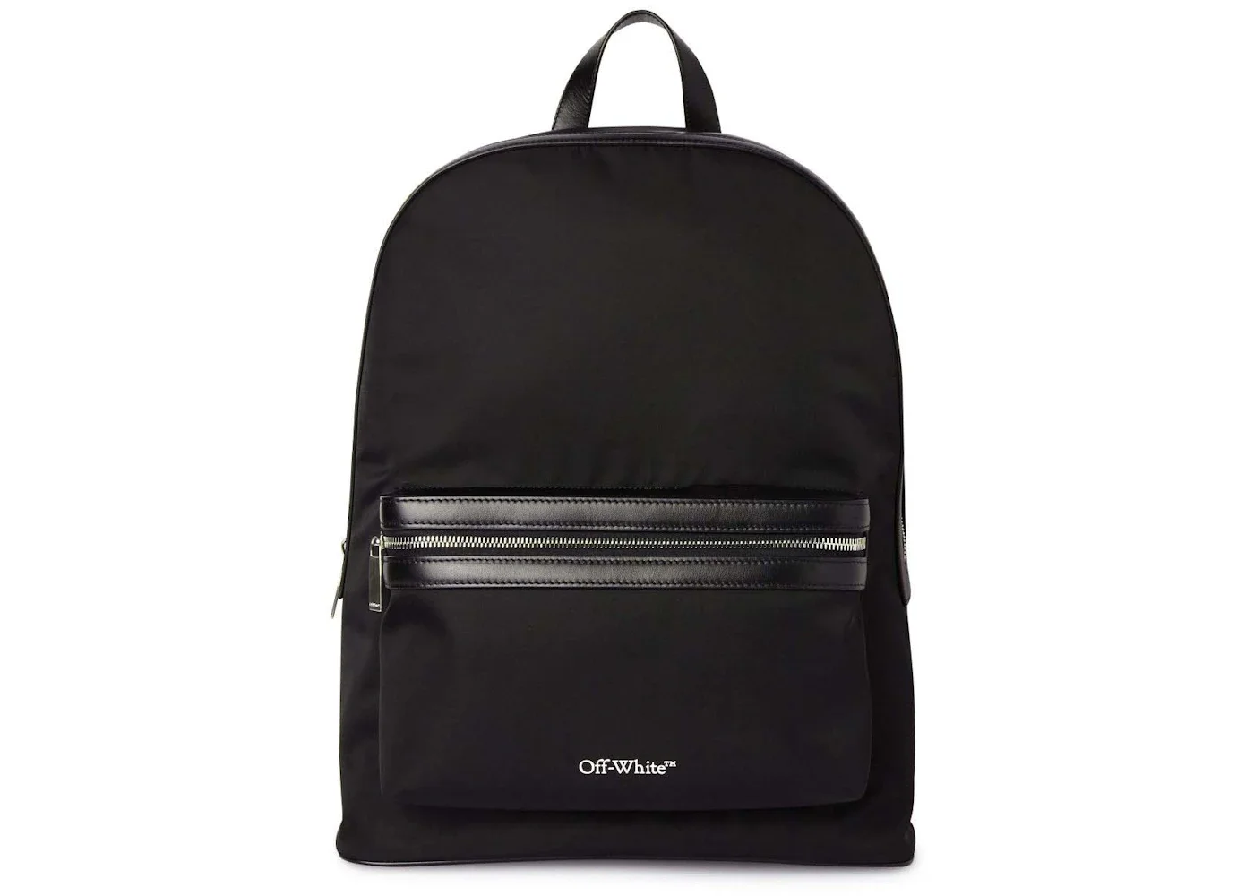 Off-White Core Round Logo-Print Backpack Black - 1