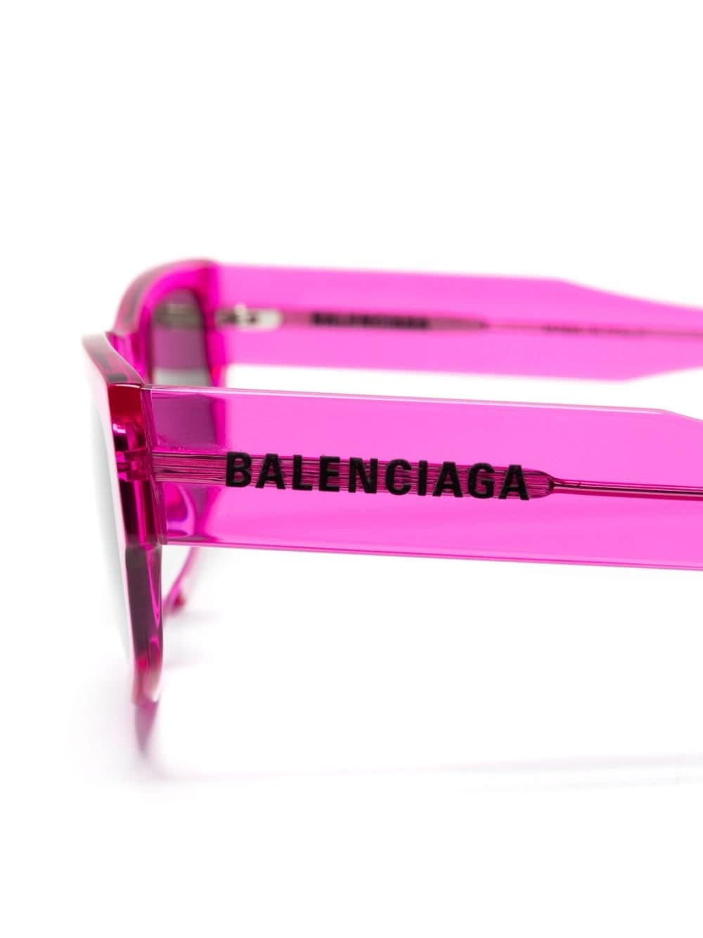 logo-print rectangle-frame sunglasses - 3
