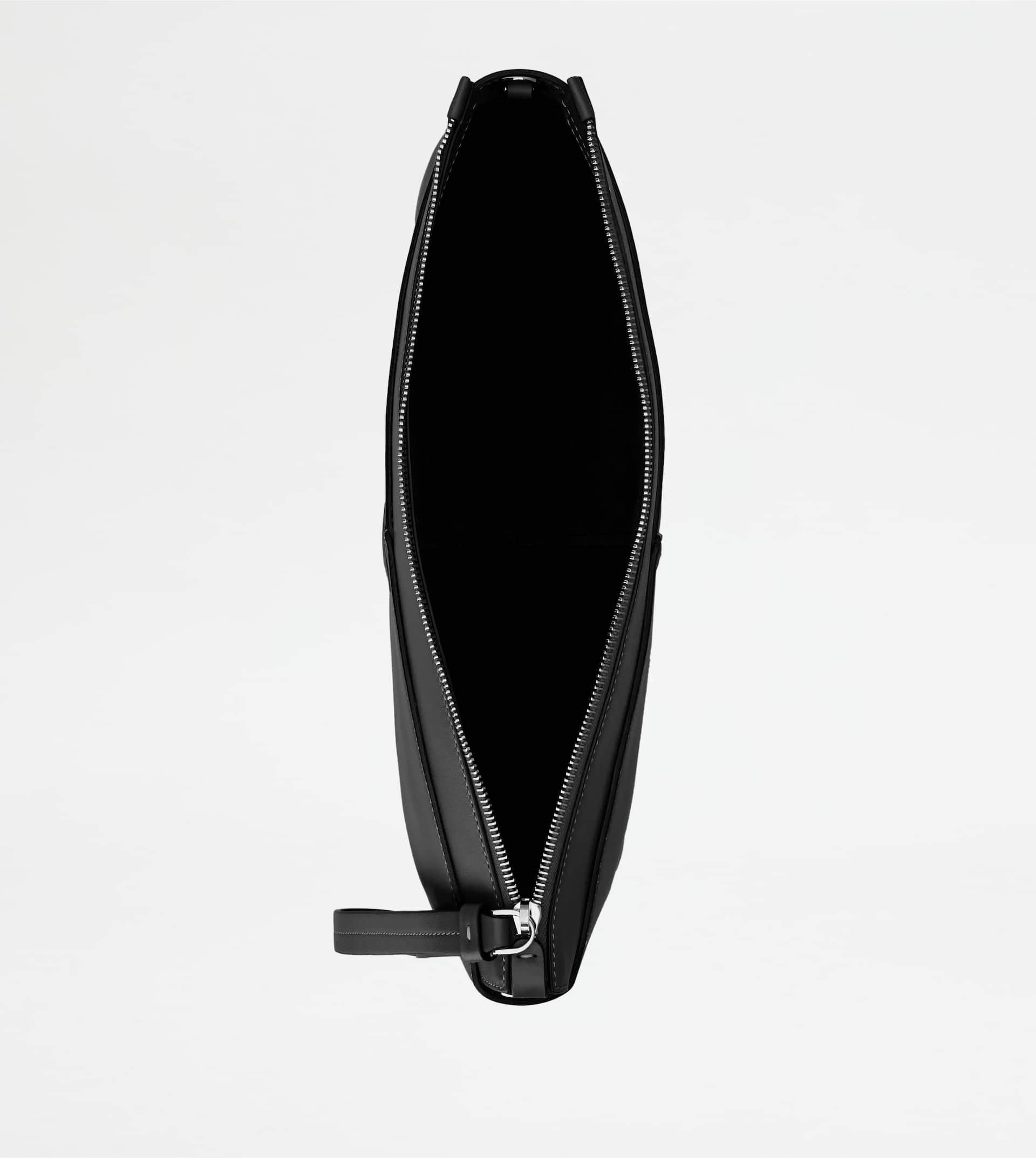 DOCUMENT HOLDER POUCH IN LEATHER MEDIUM - BLACK - 4