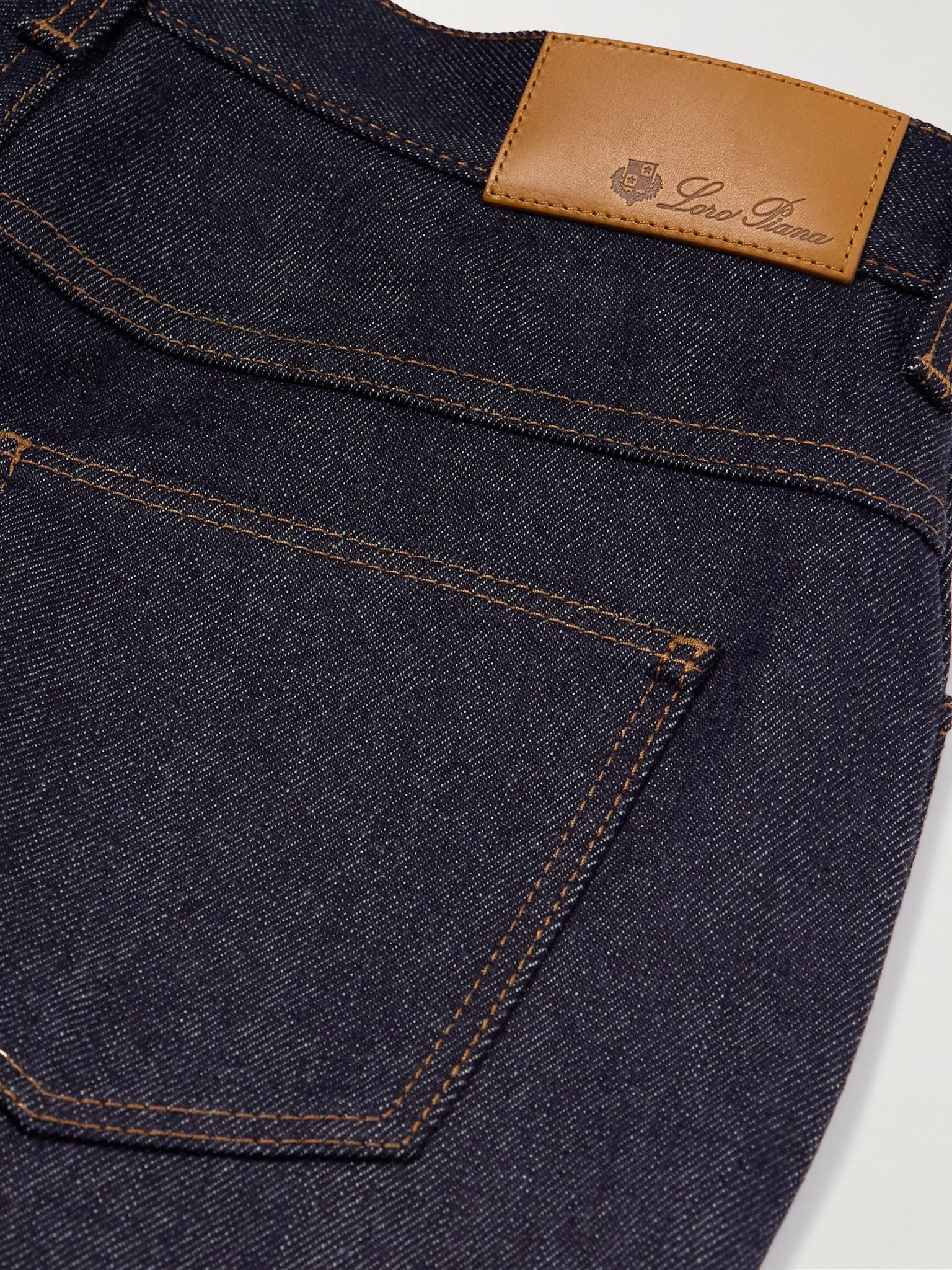 Faron cotton and cashmere-blend denim bootcut jeans Mid denim - 6