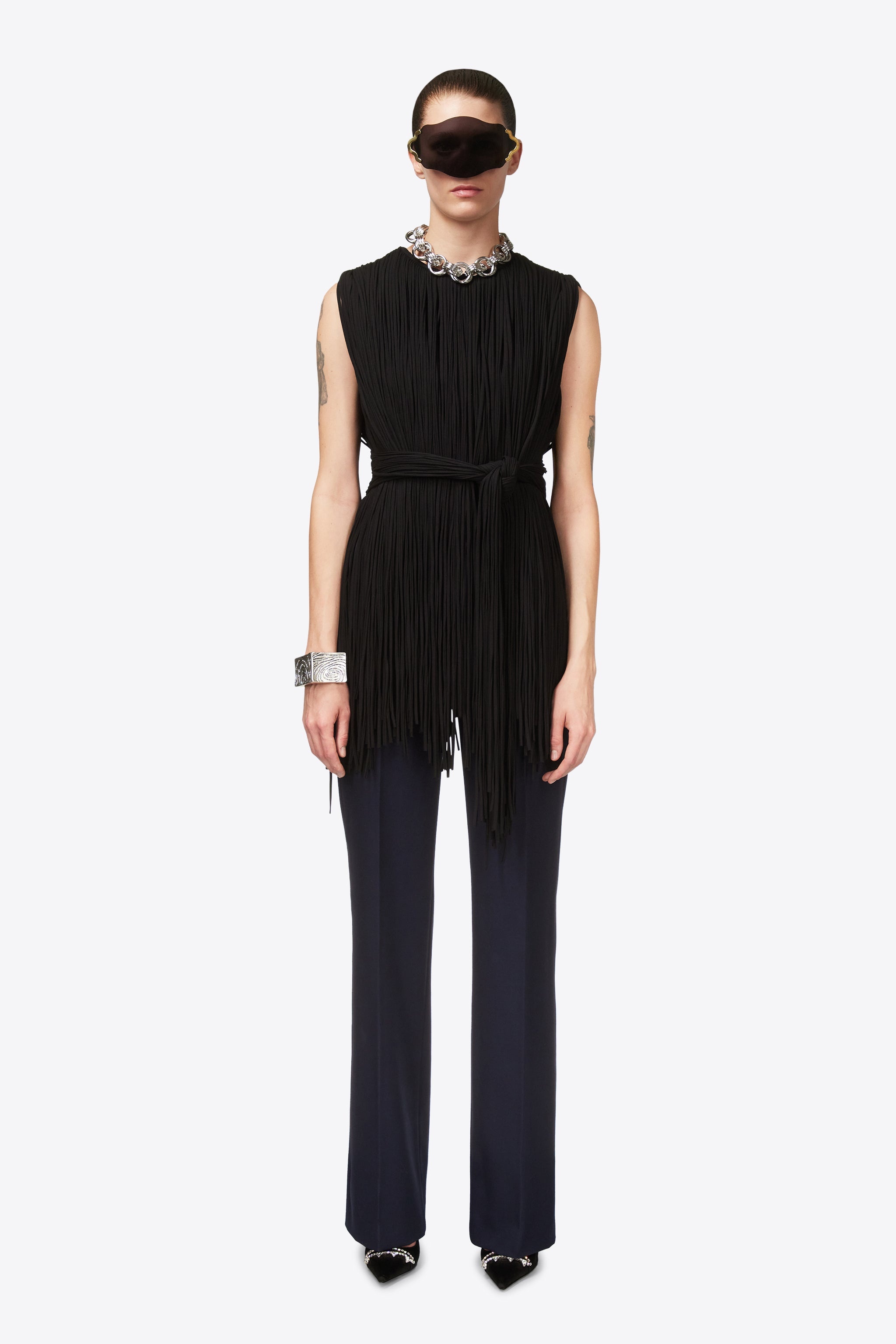 SLEEVELESS FRINGE TOP - 3