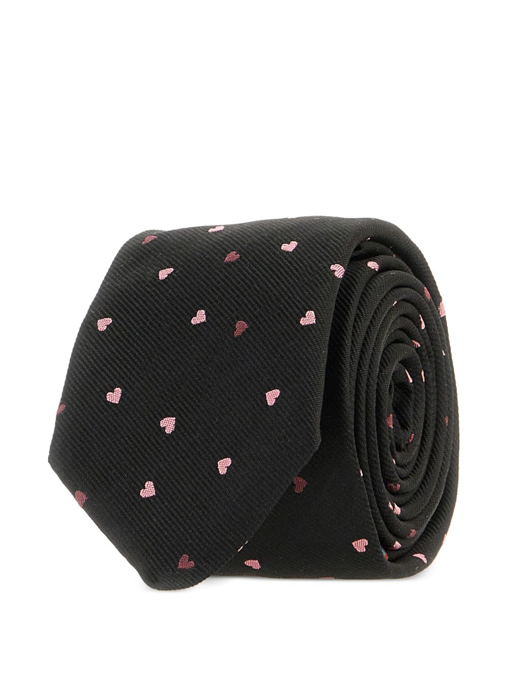 heart-motif pointed tie - 3