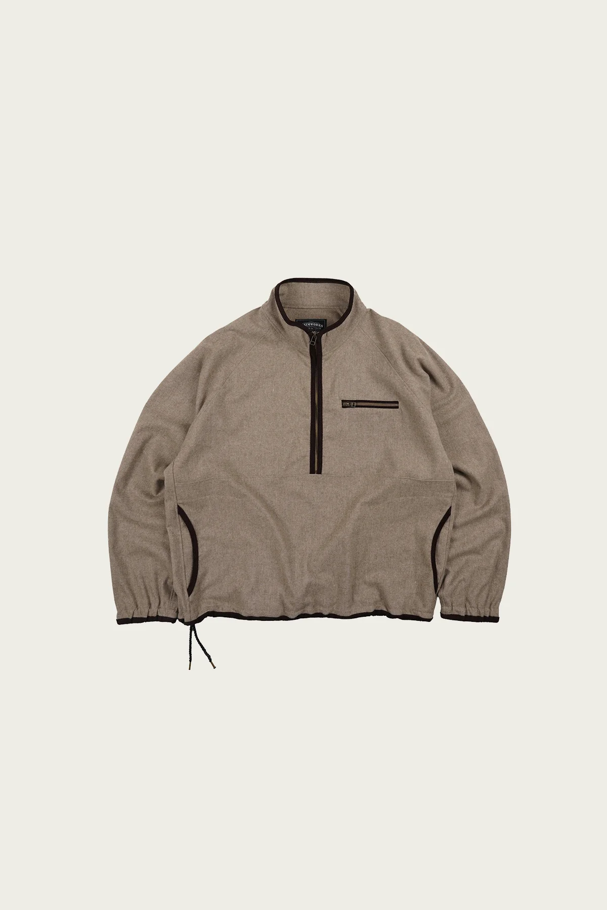 Wool Half Pullover - Desert Beige - 1