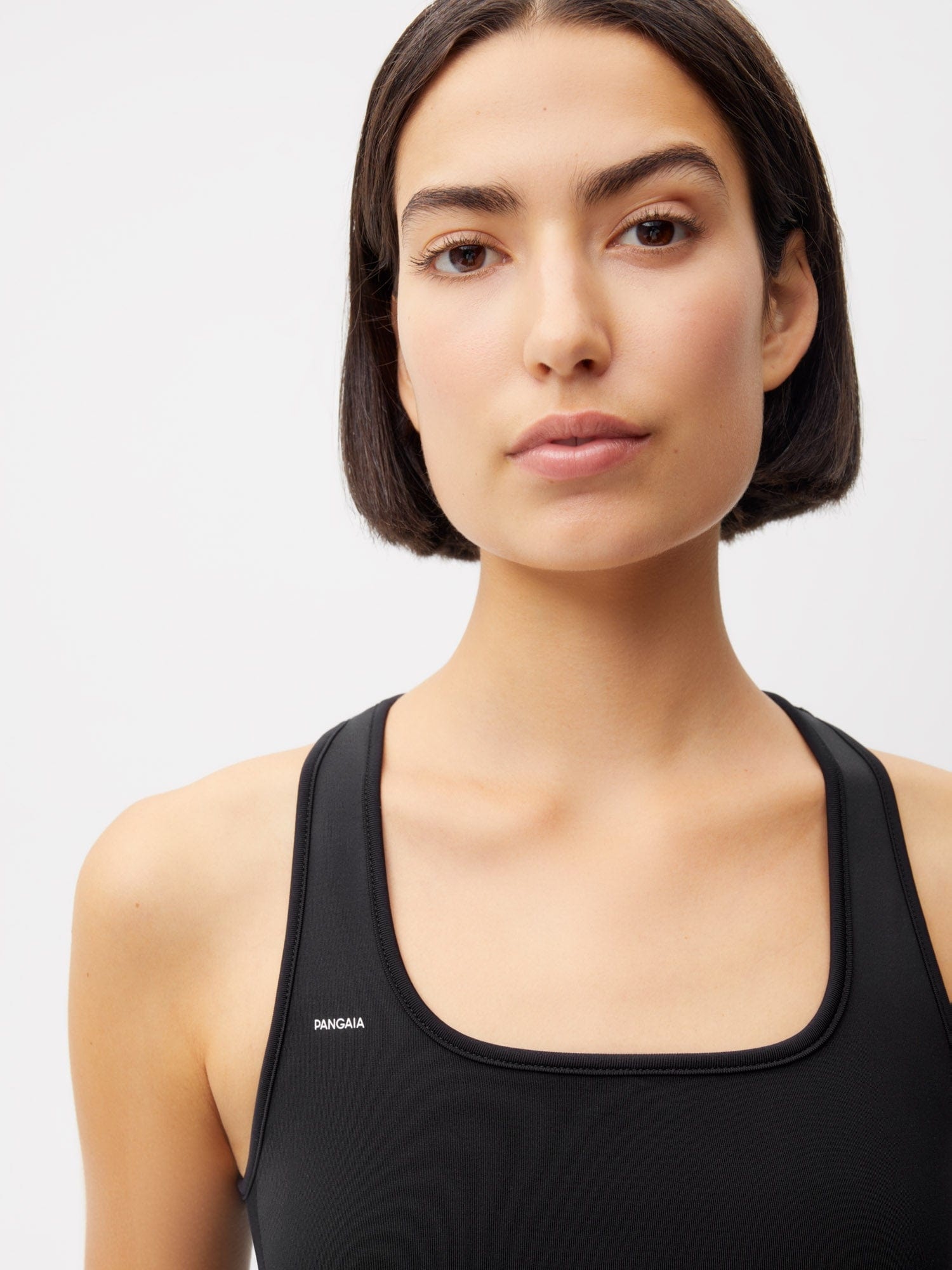 Women’s Plant-Stretch Longline Sports Bra - Black - 4