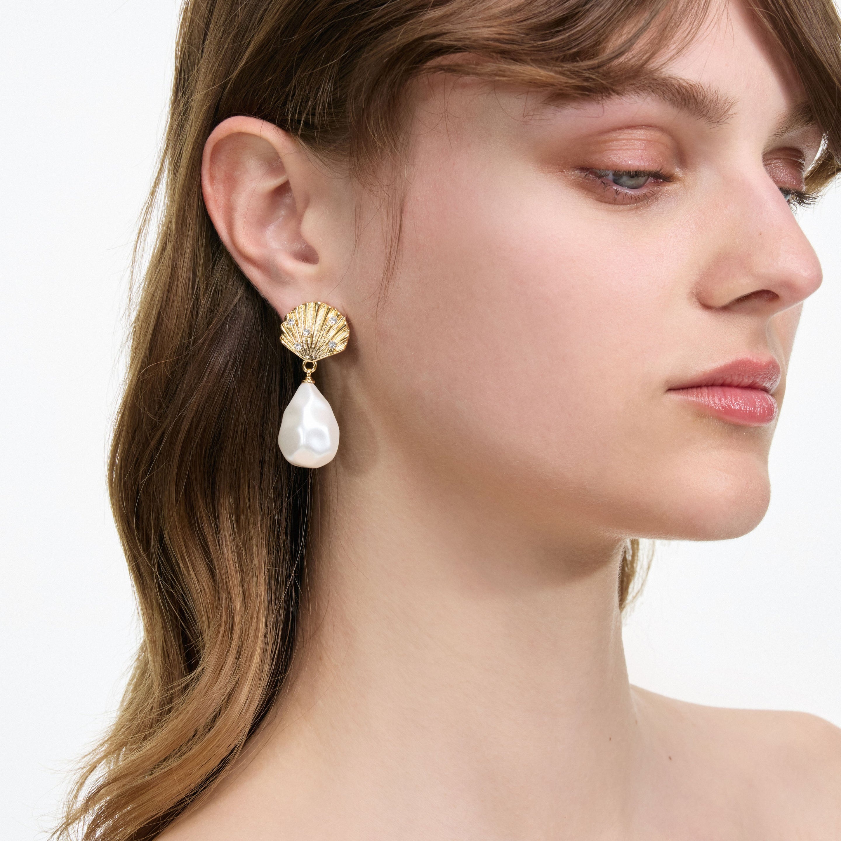 Tiered Shell Earrings - 4