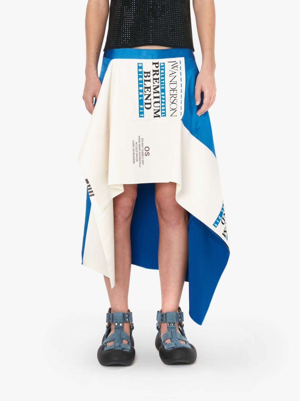 ASYMMETRIC CARE LABEL SKIRT - 2