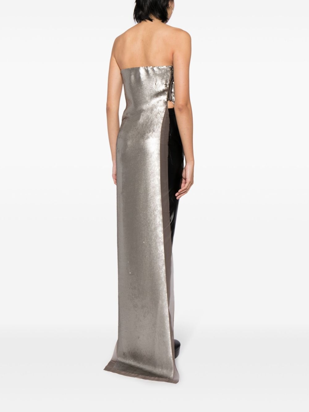 Luxor asymmetric sequinned top - 4