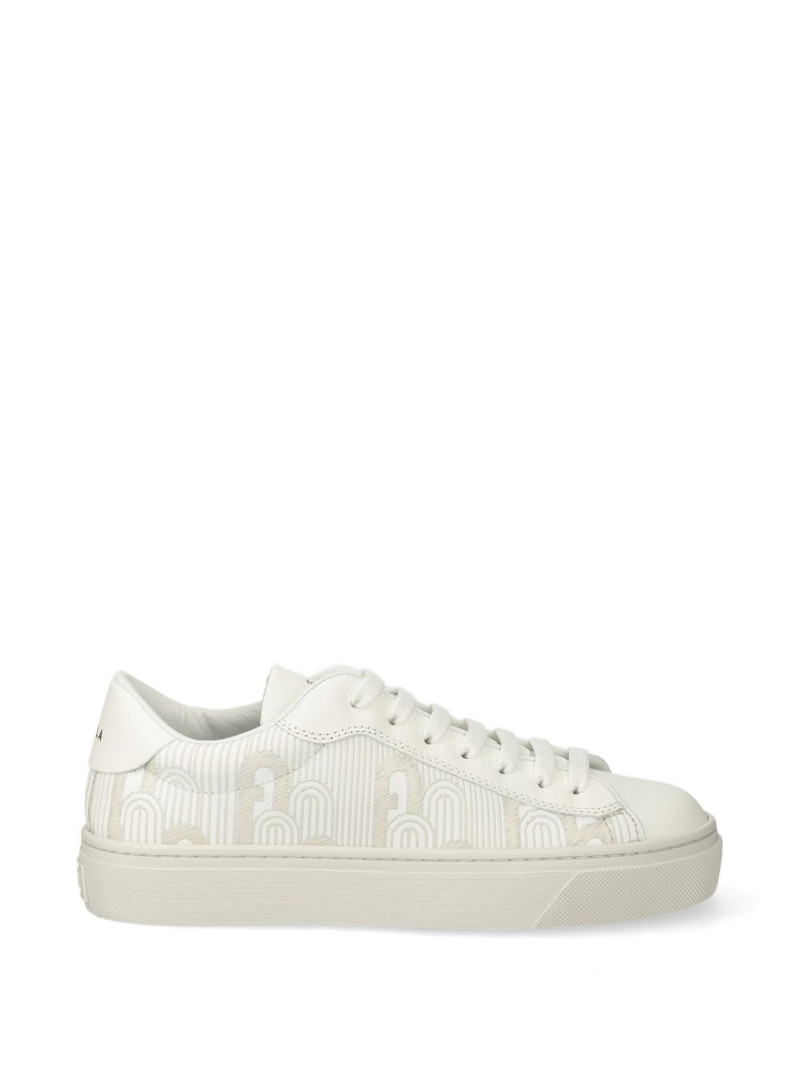 monogram-pattern flatform sneakers 1