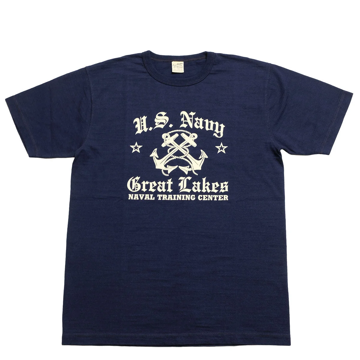 SLUB YARN T-SHIRT - U,S, NAVY GREAT LAKES - BR79727 - 1
