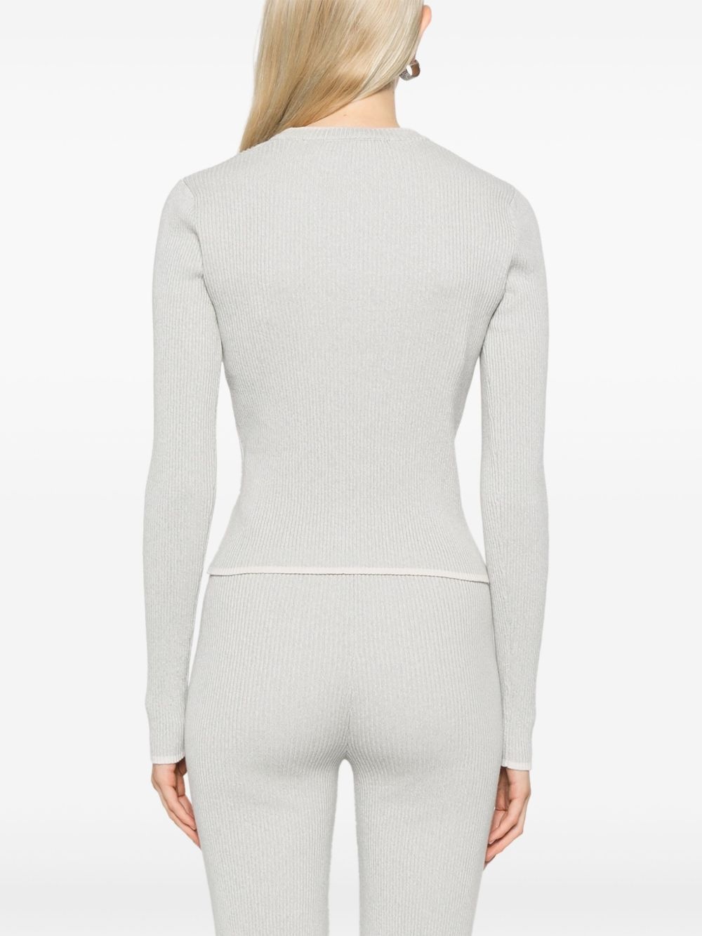 ribbed cardigan - 4