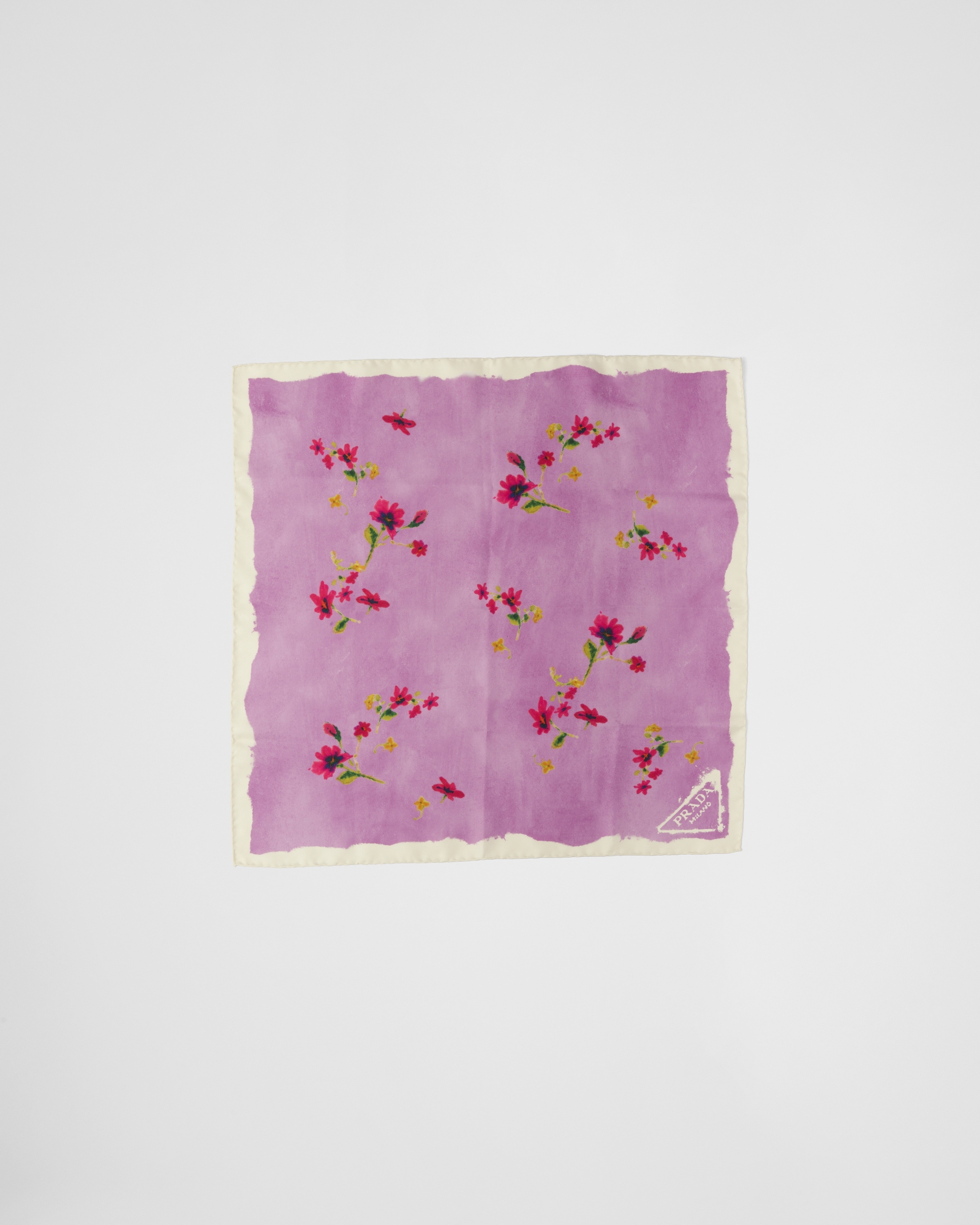 Printed silk twill foulard - 3