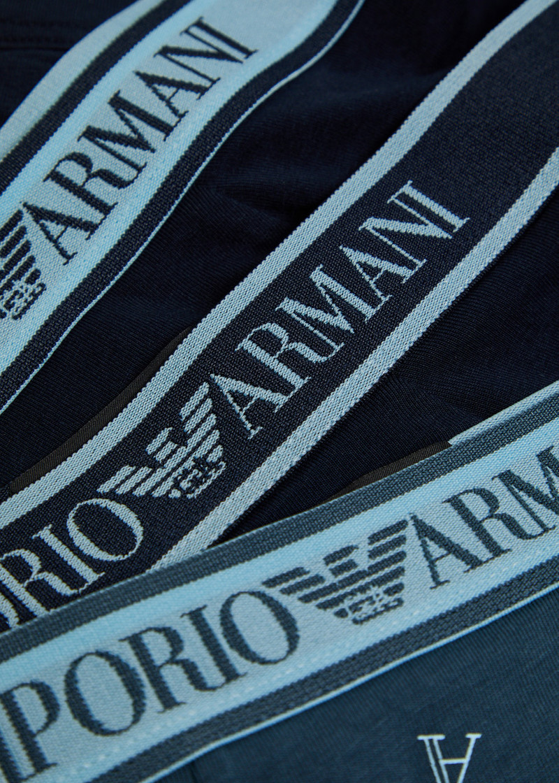 EMPORIO ARMANI Emporio Armani Logo Stretch-cotton Trunks outlook