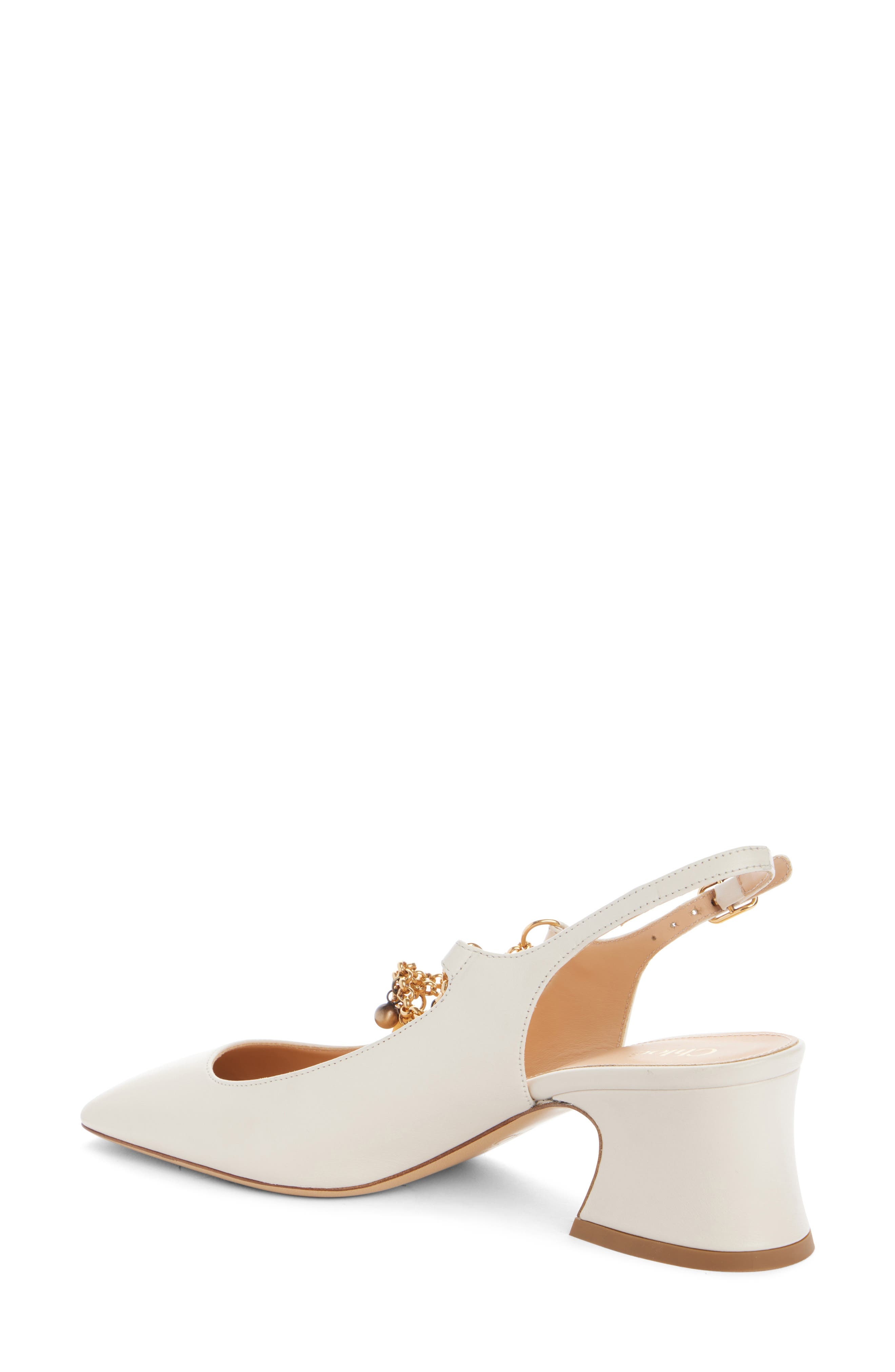 Chloé Charms Slingback Pump in Eggshell at Nordstrom - 2