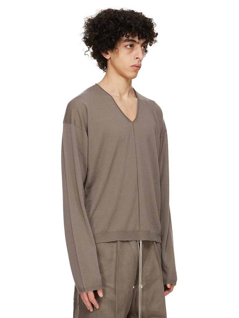 V-neck ribbed-panel sweater 2