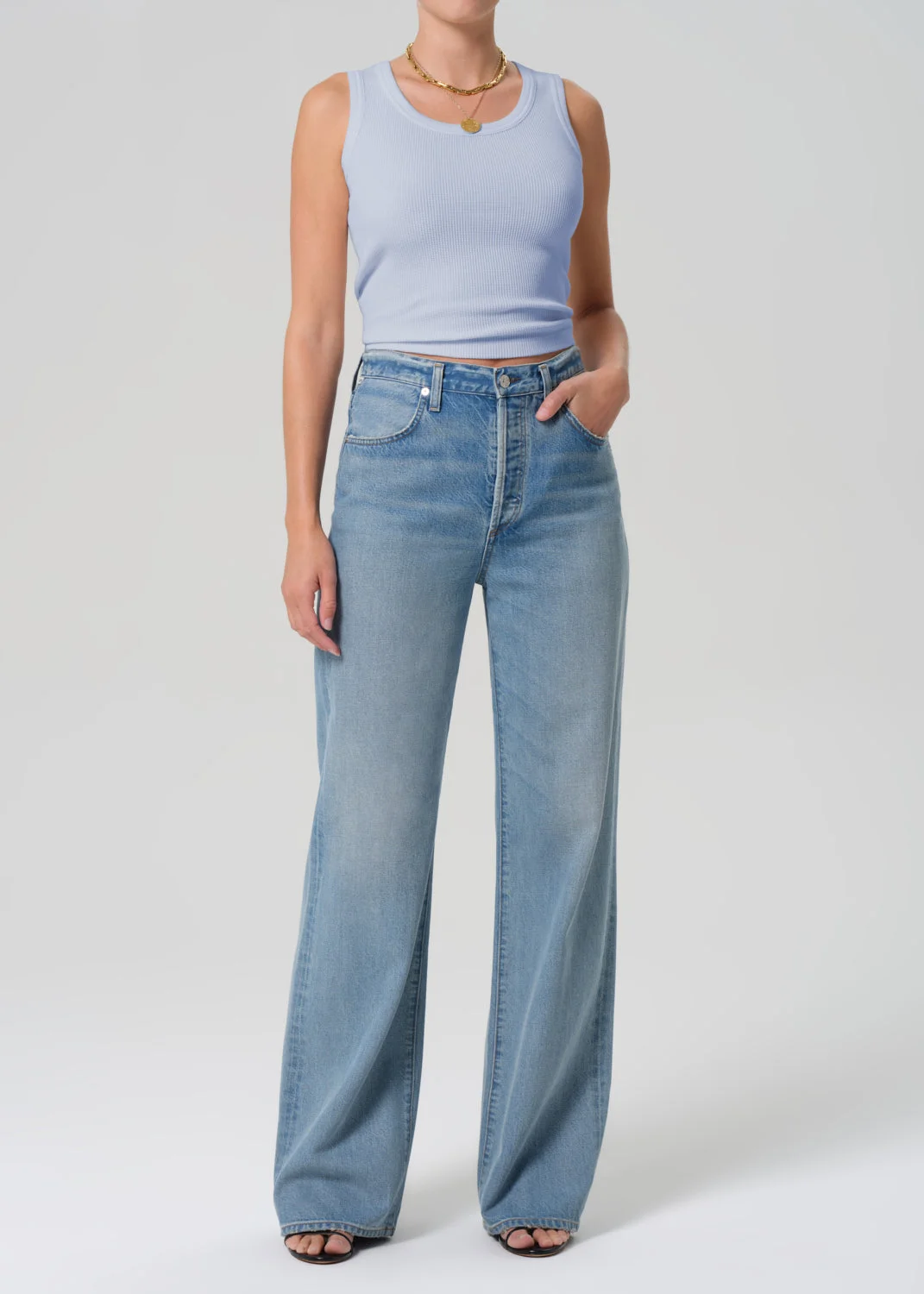 Inez Waffle Tank
In Periwinkle - 1