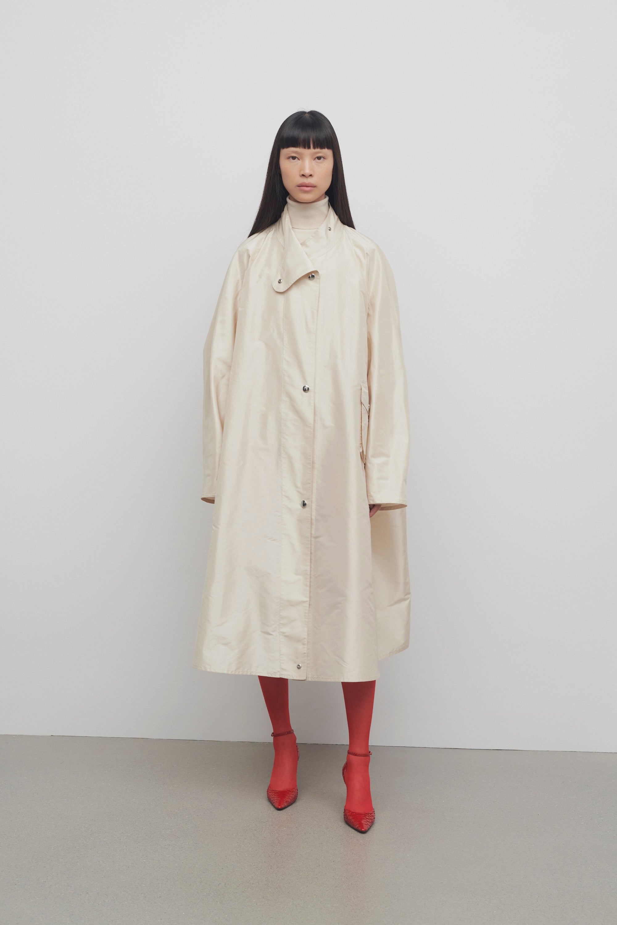 Julie Coat in Silk - 3