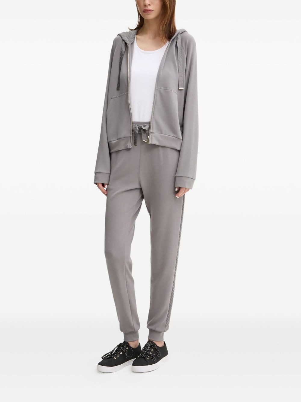 monogram logo-plaque track pants - 2