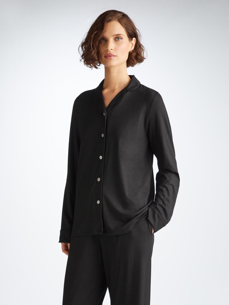 Women's Pajamas Lara Micro Modal Stretch Black - 2