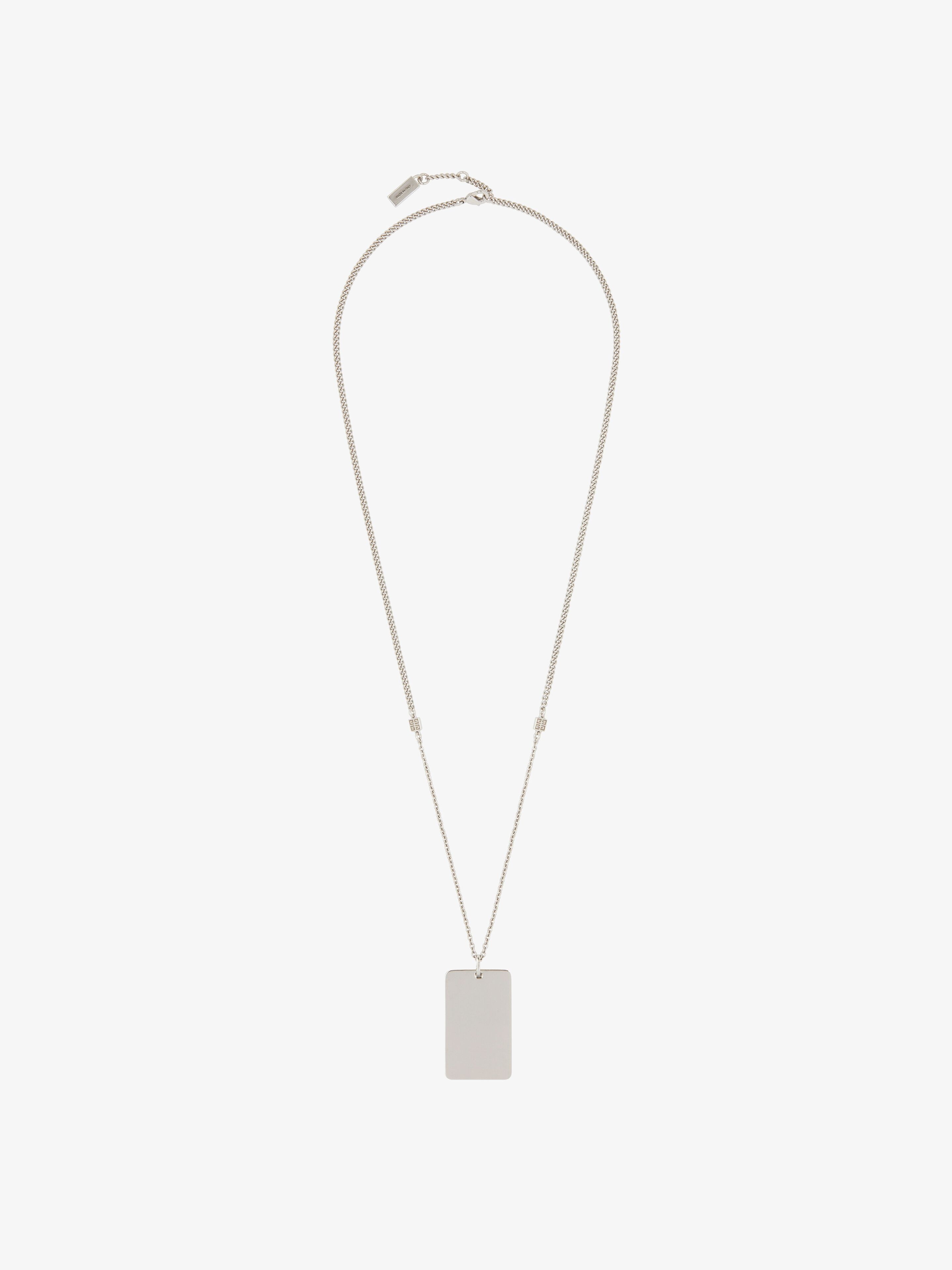GIVENCHY 4G ENGRAVED PENDANT NECKLACE - 4