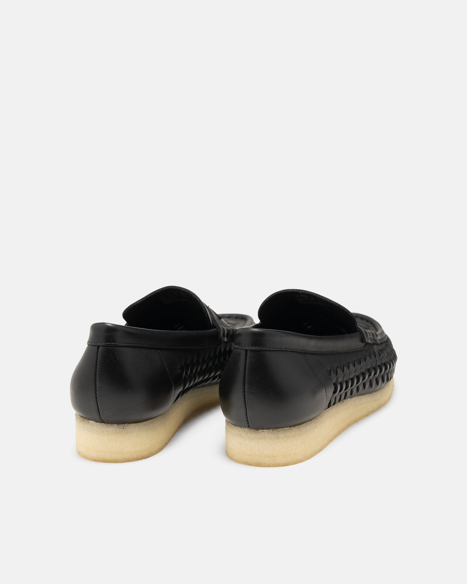 Wallabee Loafer Weave Black Leather - 3