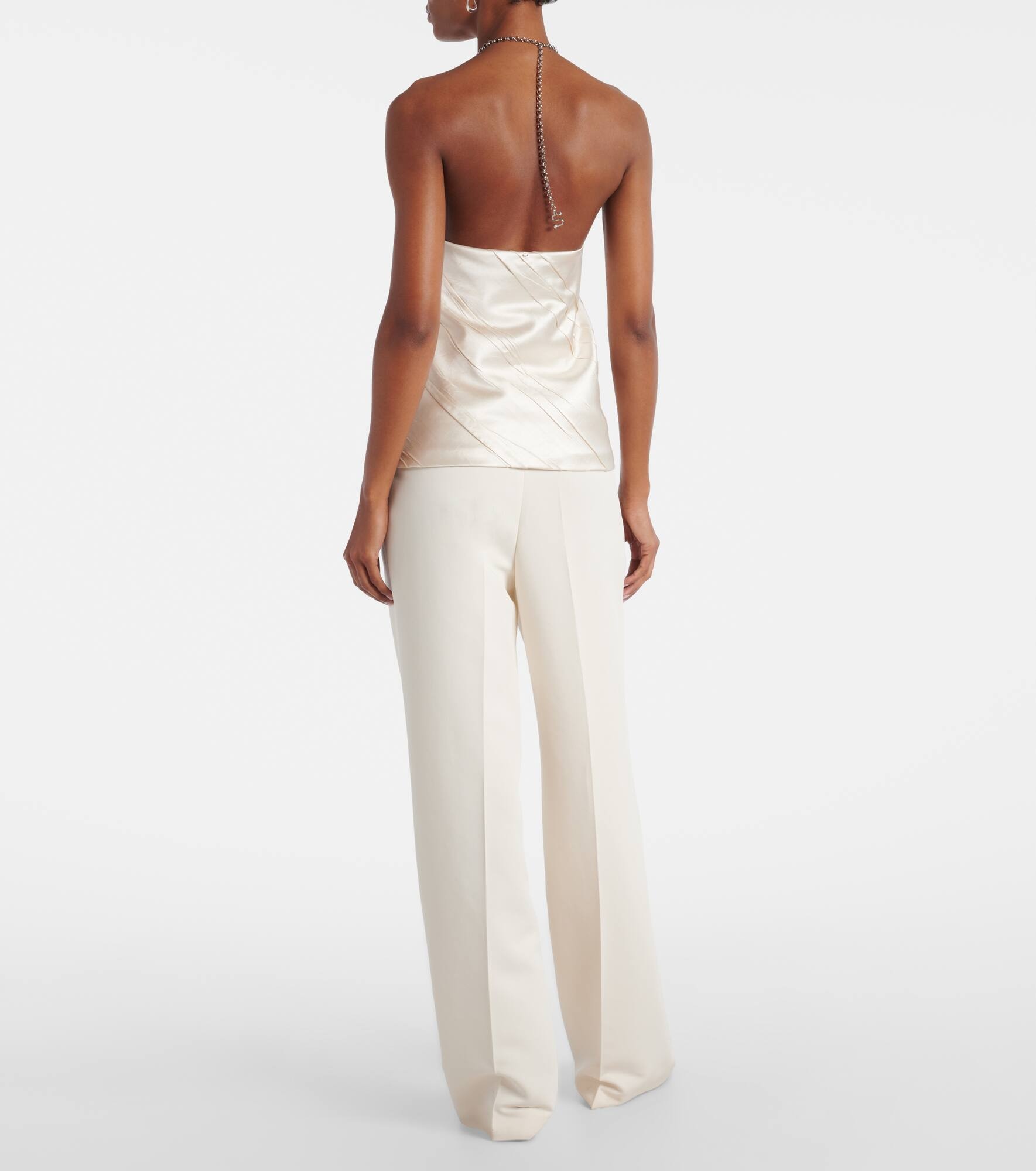Fatuo chain-detail satin camisole - 3