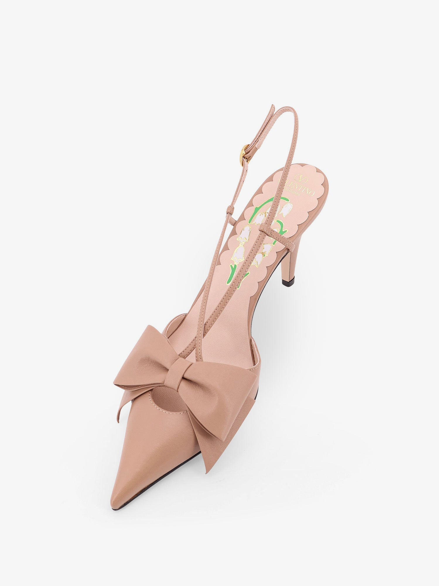 Bowow Leather Decolleté Slingback - 4