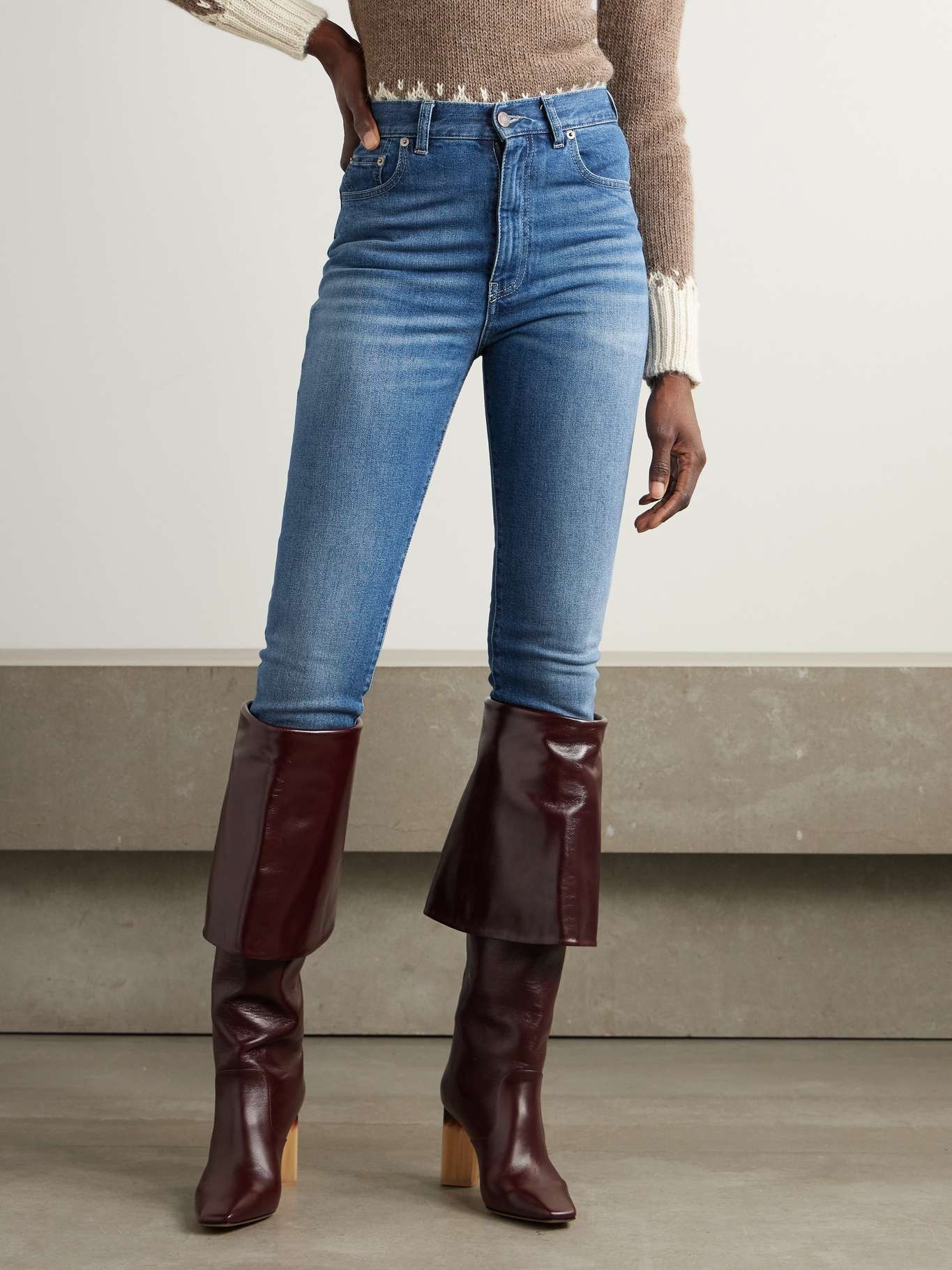 High-rise skinny jeans Blue - 3
