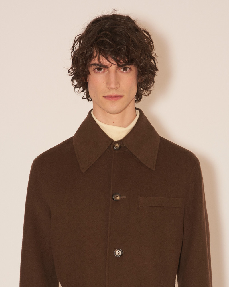 JOREN - Double wool/silk coat - Black 5