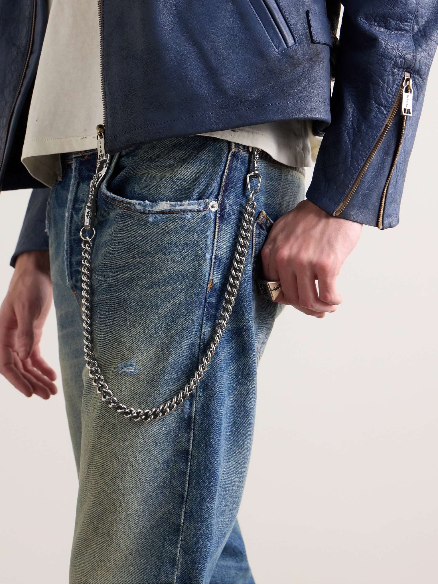 Engraved Silver Wallet Chain - 2