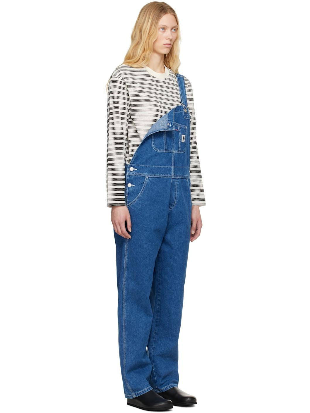 Blue Bib Straight Overalls - 2