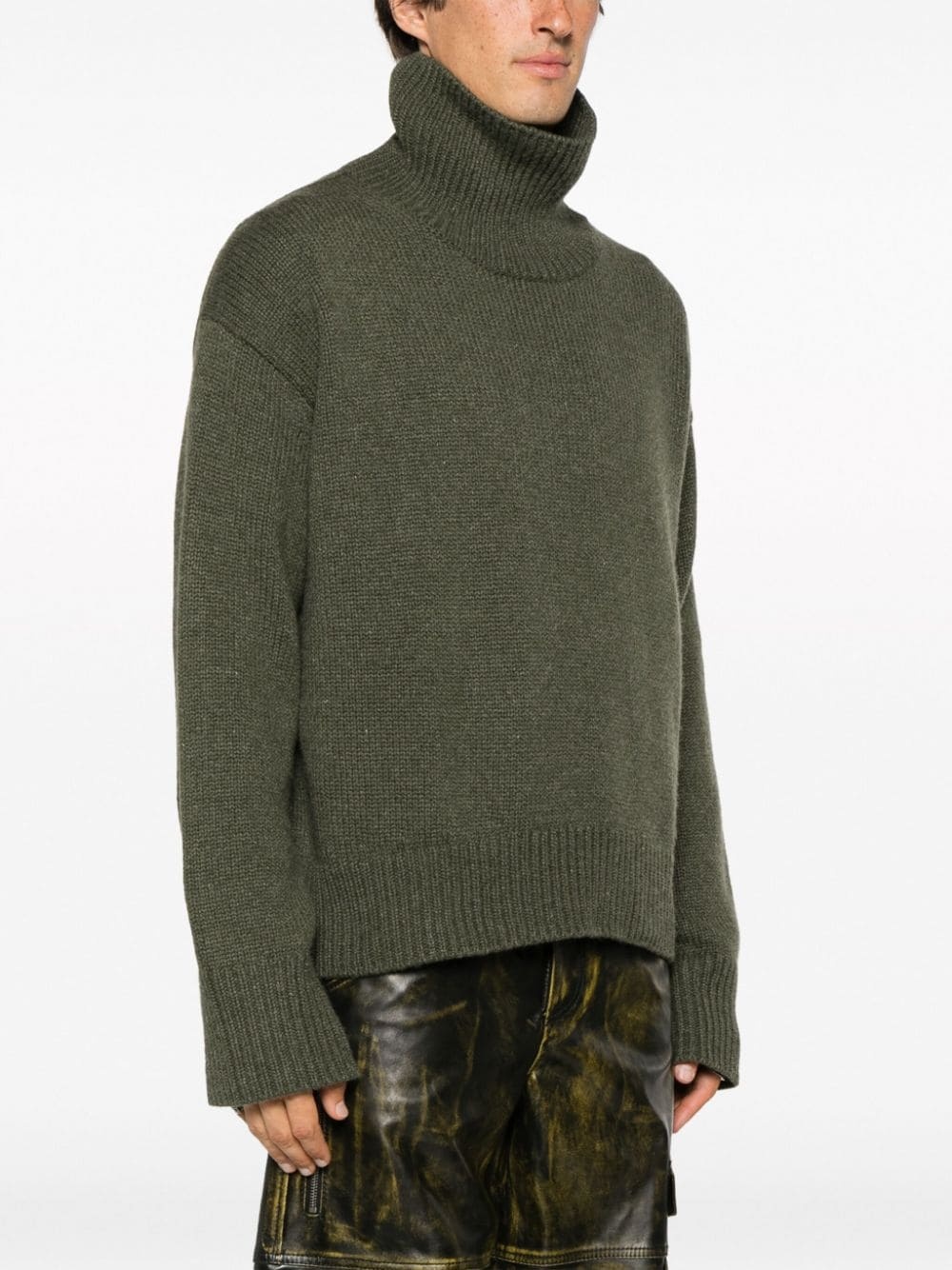 high-neck cashmere jumper - 3