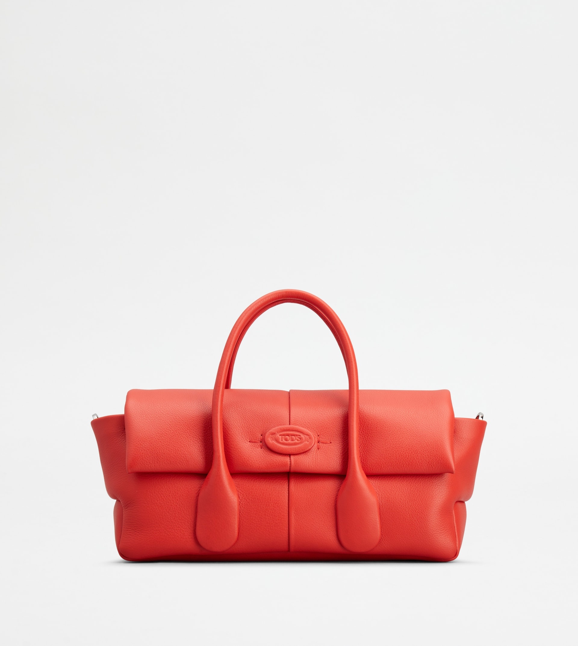 TOD'S DI BAG REVERSE FLAP IN LEATHER SMALL - RED - 1