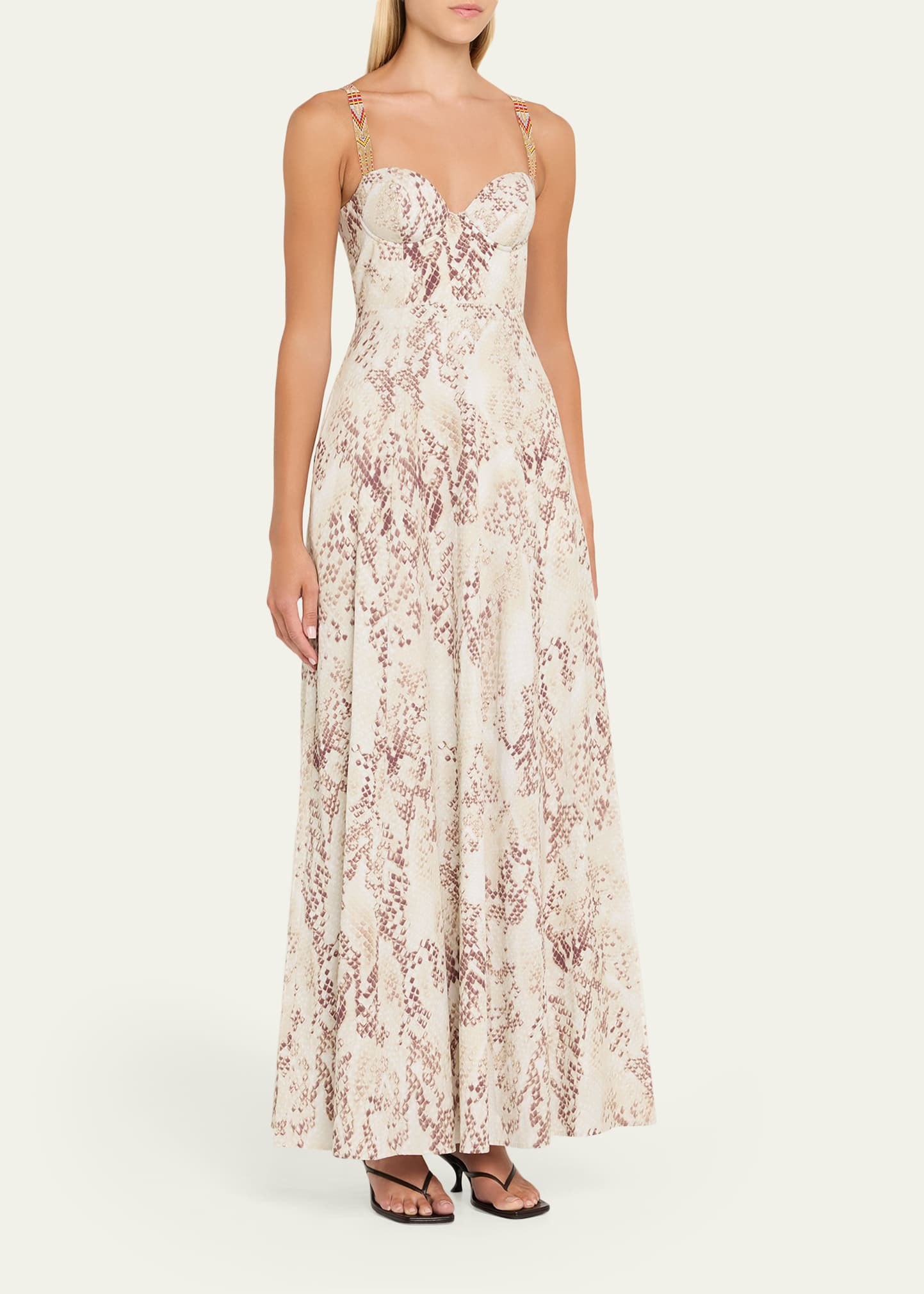 Sutton Snake Maxi Dress - 4