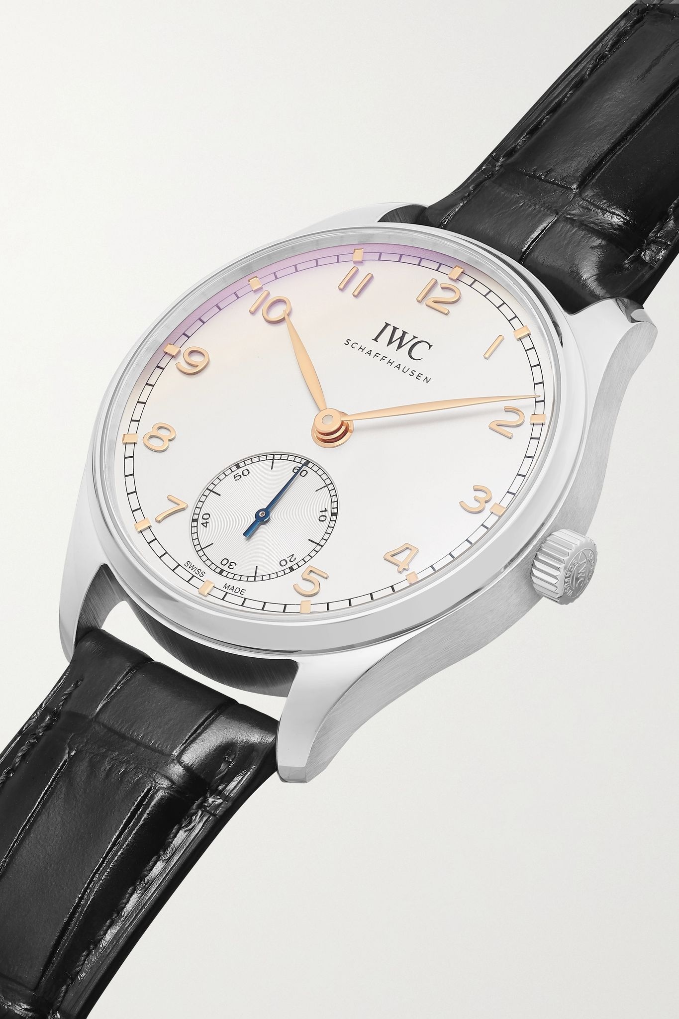 Portugieser Automatic 40.4mm stainless steel and alligator watch - 2