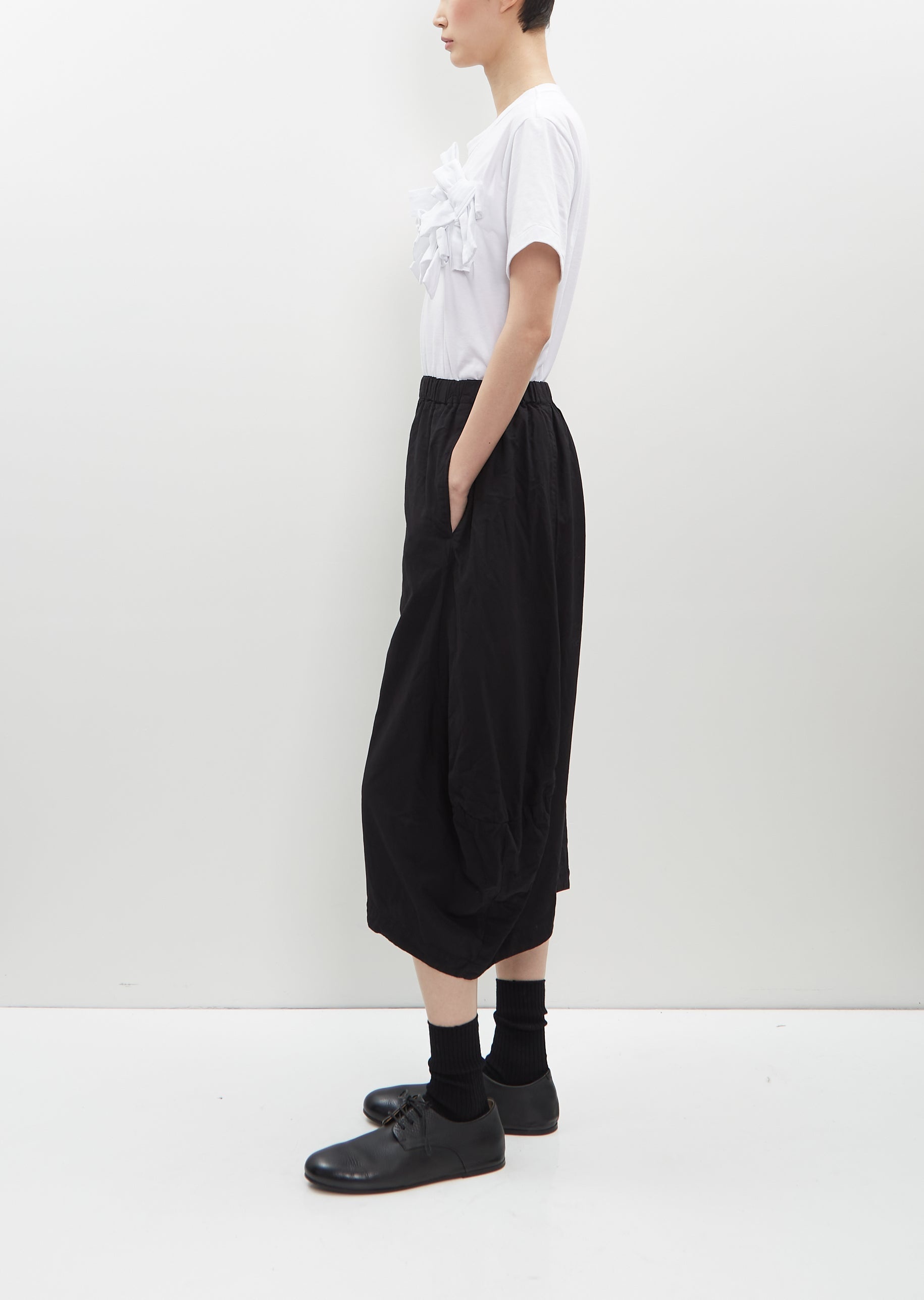 Cropped Asymmetrical Pull On Pant - 2