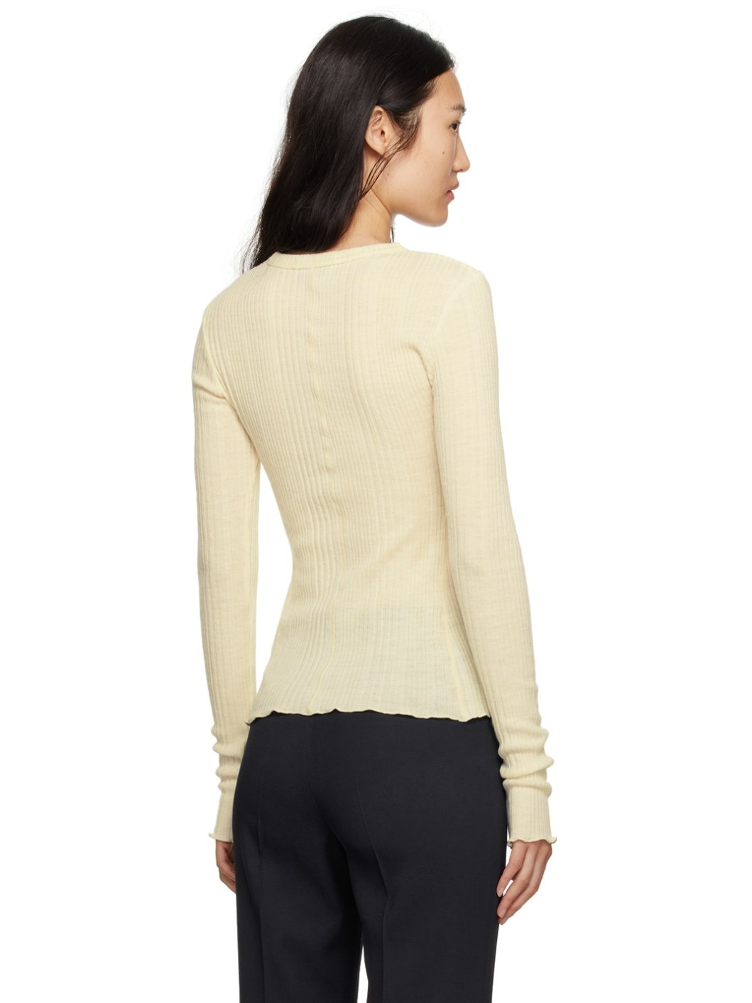 Off-White Wavy Long Sleeve T-Shirt - 3