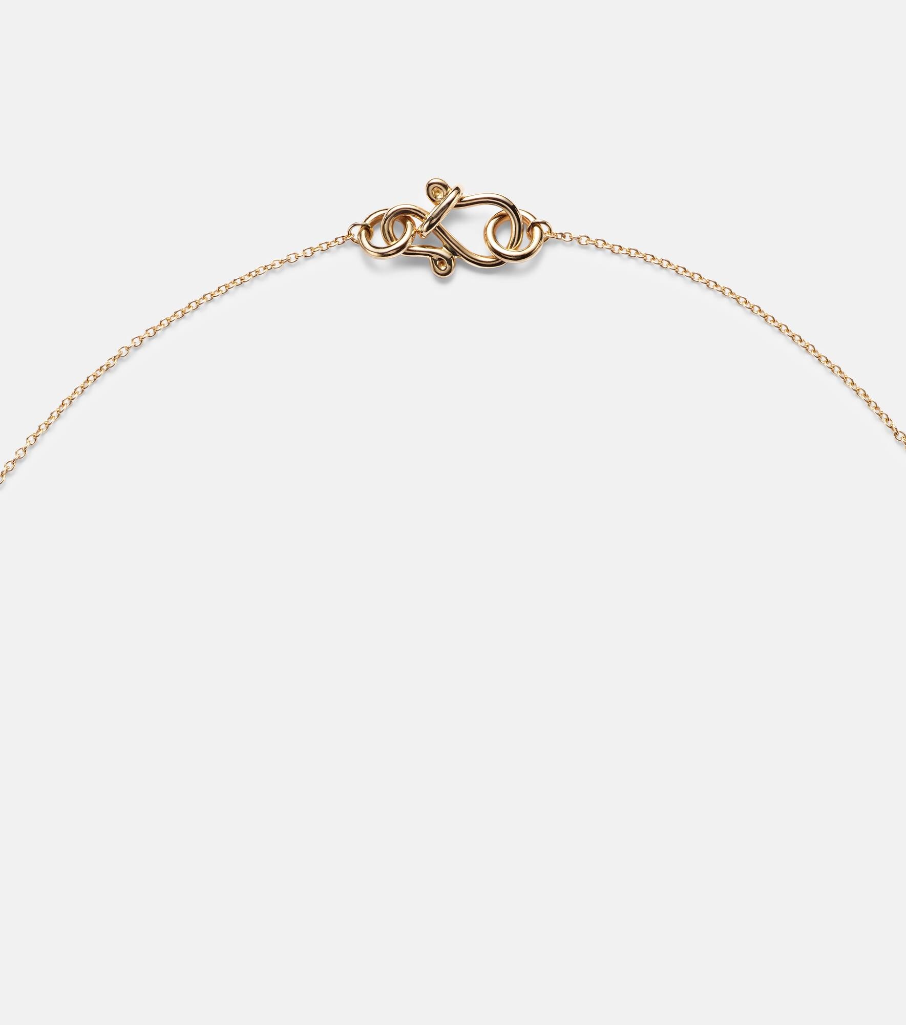 18kt gold necklace with diamonds - 6