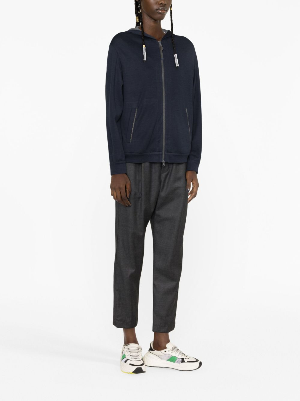 Brunello Cucinelli Women Cotton And Silk Hoodie - 3
