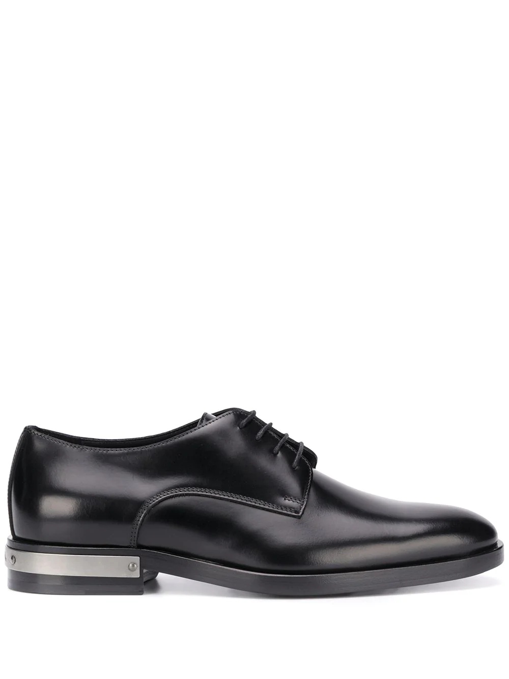 plaqued heel Derby shoes - 1