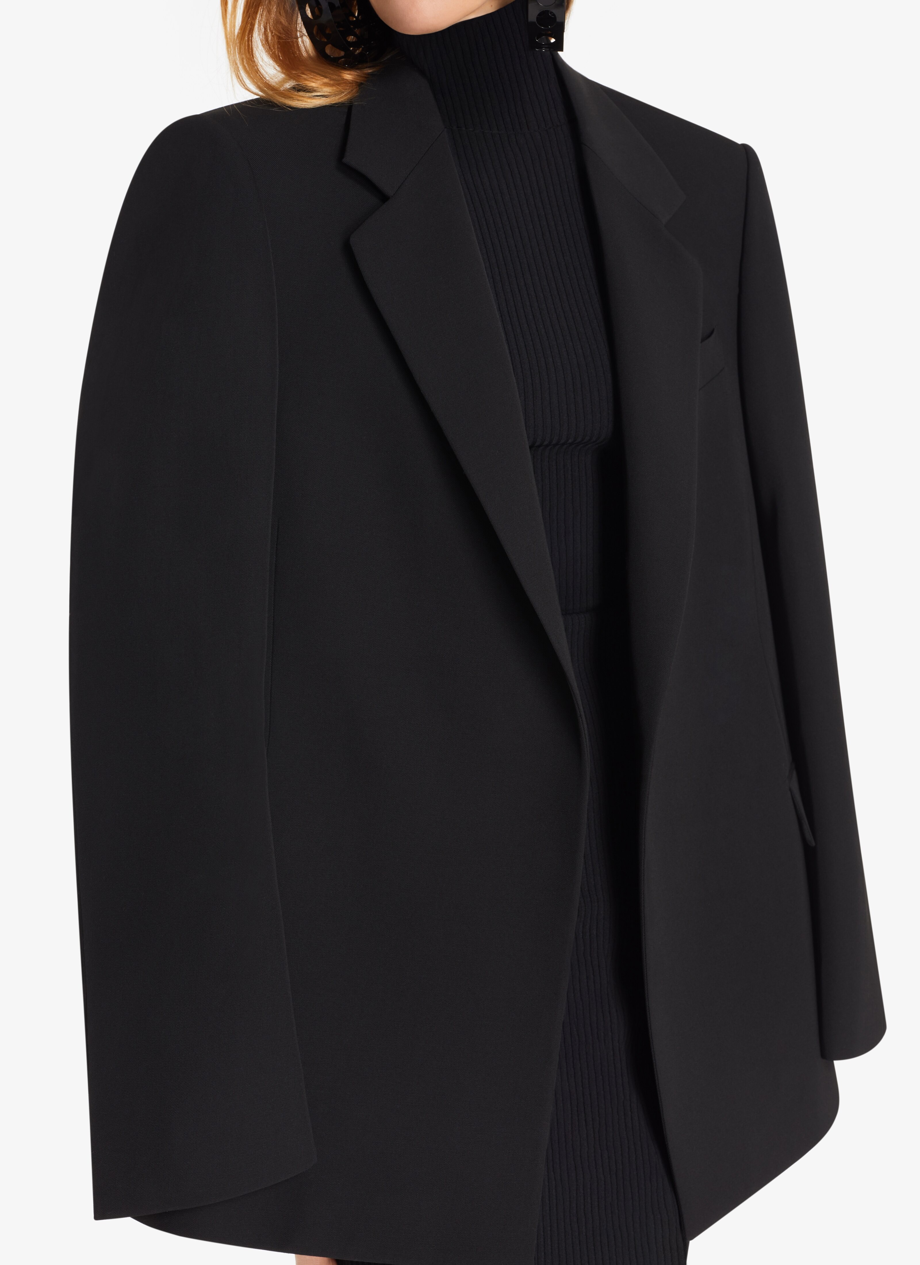 DOUBLE-BREASTED WOOL GABARDINE BLAZER - 5