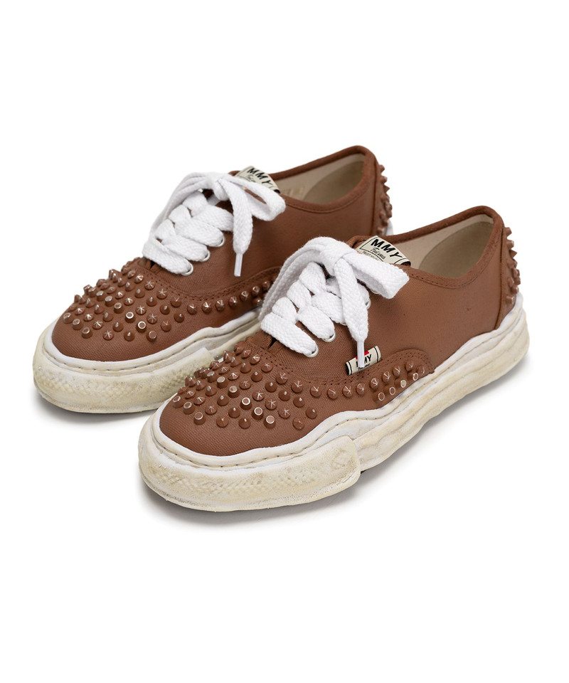 "BAKER" OG Sole Studded Canvas Low-top Sneaker 21